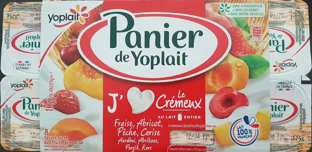 Panier de Yoplait Le Crémeux