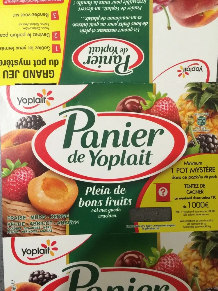 Panier de Yoplait - Plein de bons fruits