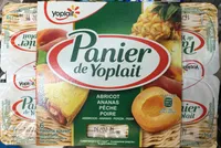 Panier de Yoplait Abricot - Ananas- Pêche - Poire