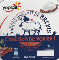 Yaourt 100% Lait de Brebis sur lit de cerises
