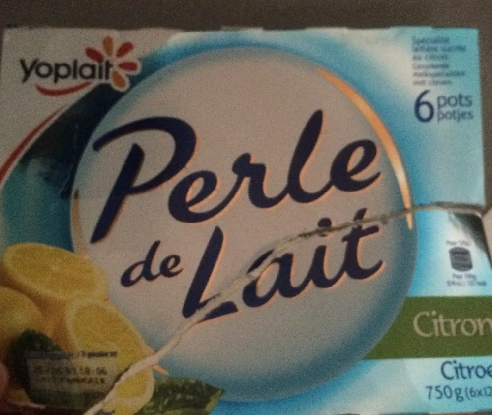 Spécialité laitière sucrée, au citron, aromatisée