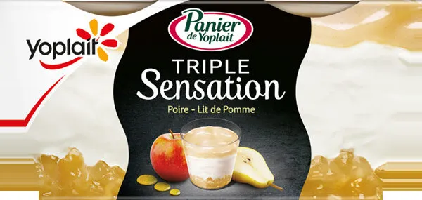 Panier de Yoplait - Triple Sensation Poire-Pomme