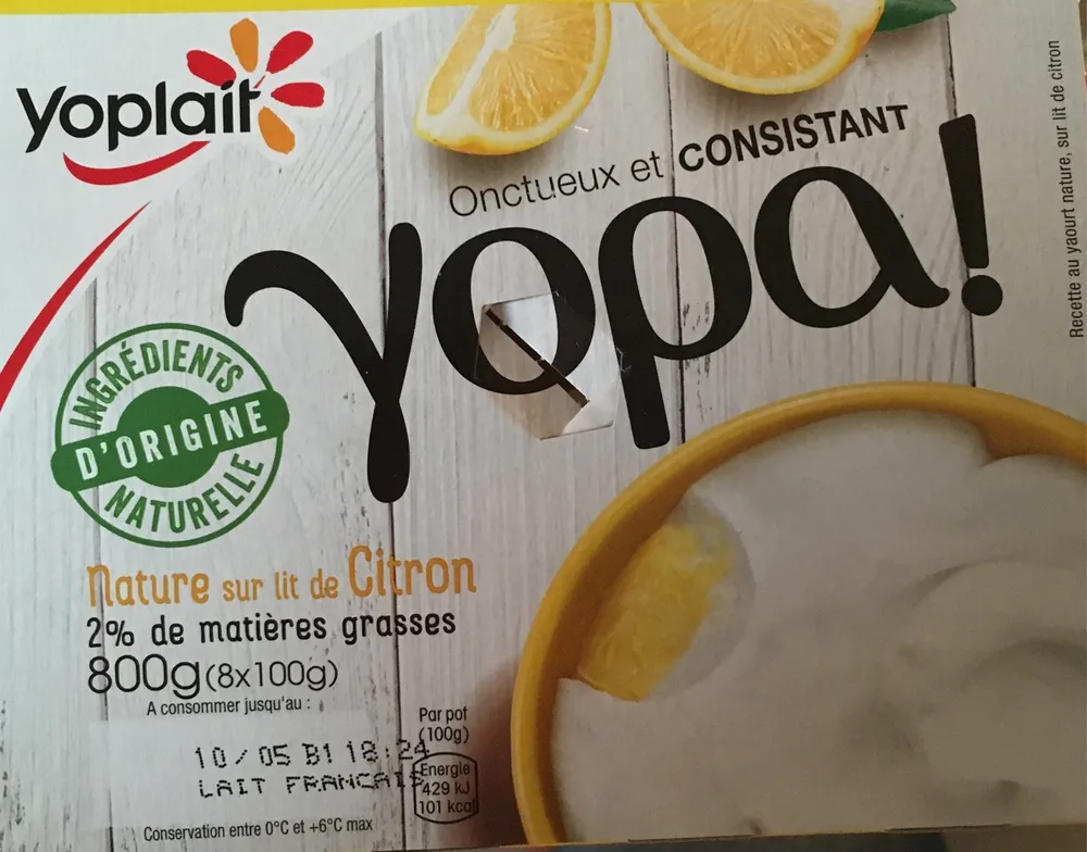 Yopa sur lit de citron
