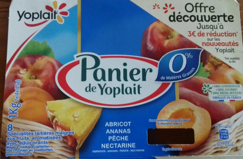 Panier de Yoplait
