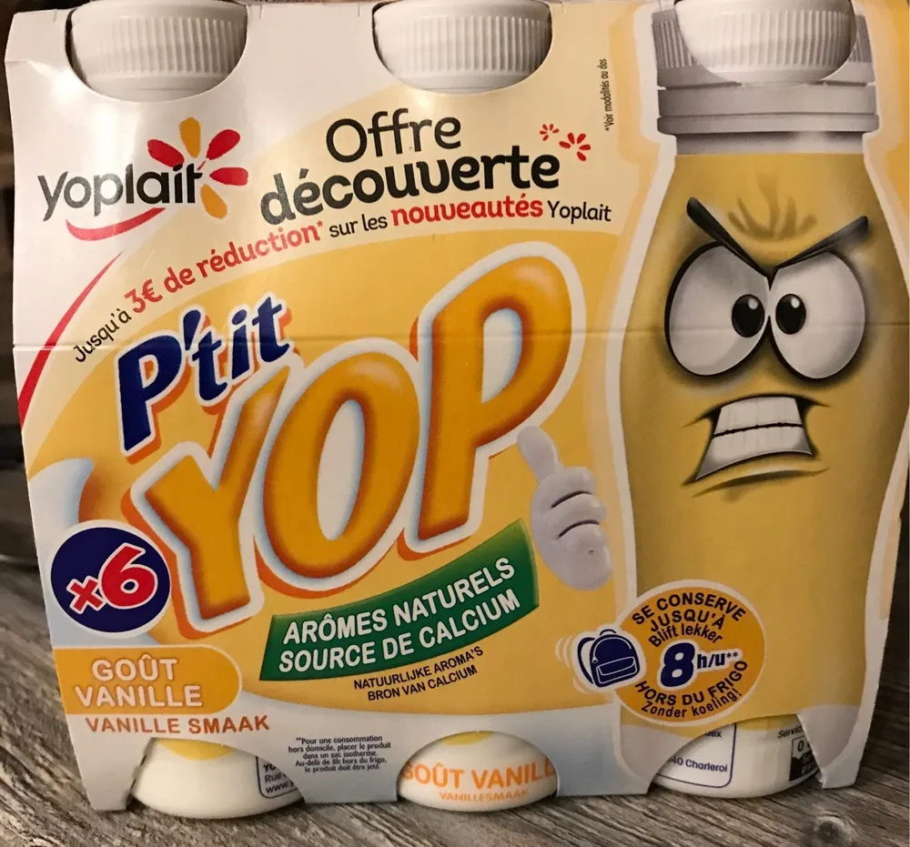 Yaourt à boire sucré aromatisé