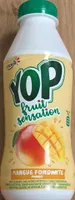 Yaourt à boire sucré aux fruits, aromatisé