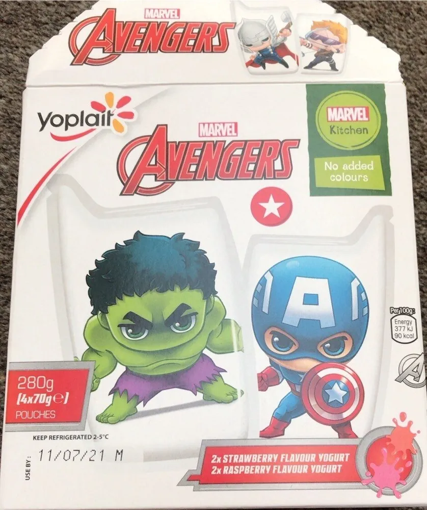 Marvel avengers yogart