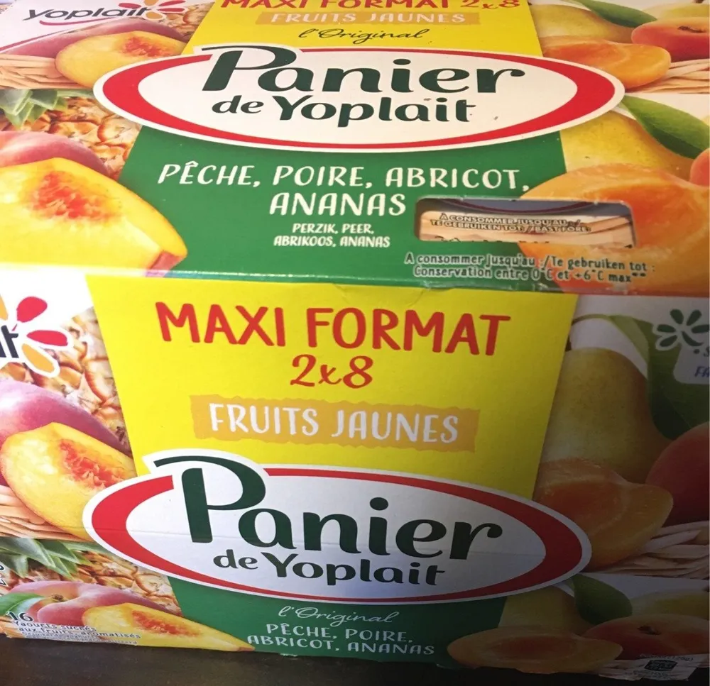 Panier de Yoplait Fruits Jaunes