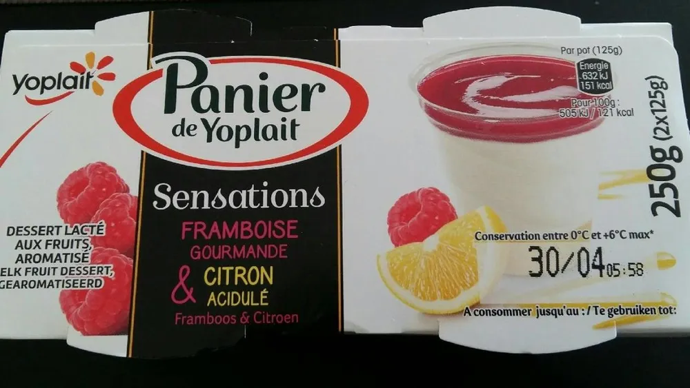 Dessert lacté aux fruits, aromatisé