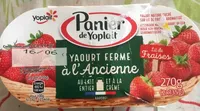 Yaourt nature sucré sur lit de fruits, aromatisé