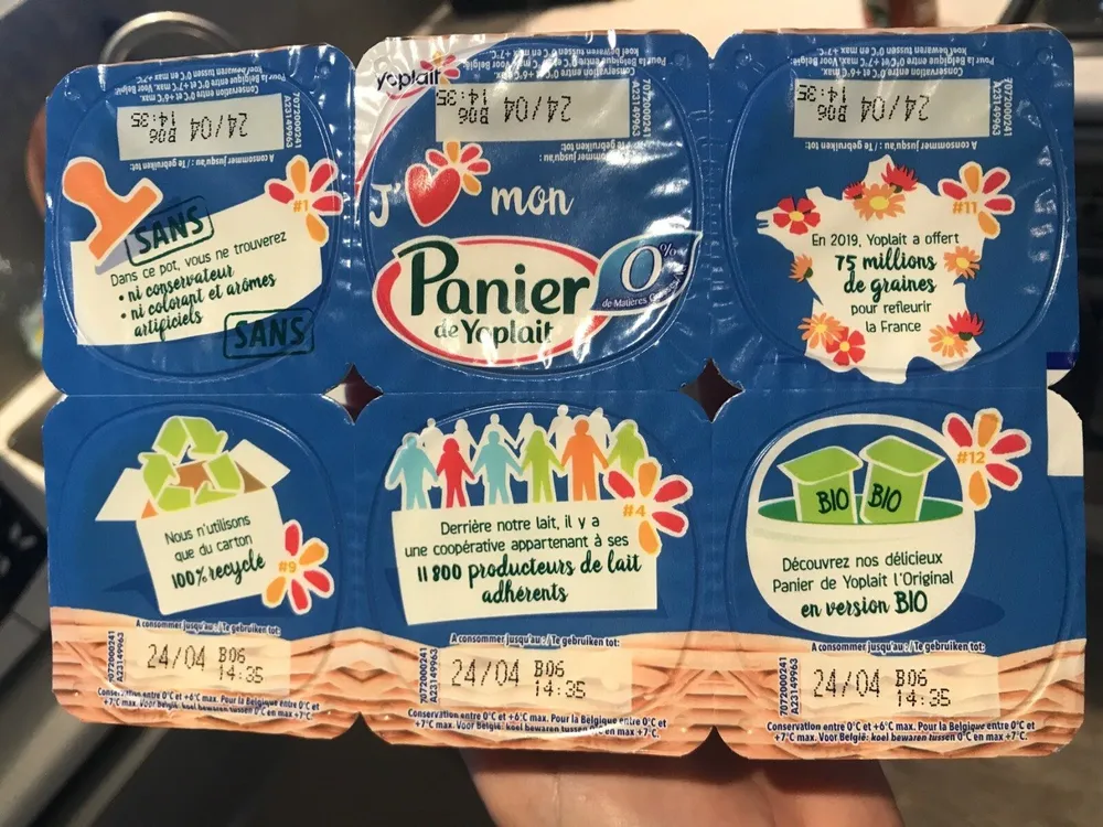 Yaourt 0% mat.gr., aux fruits, aromatisé, avec édulcorants