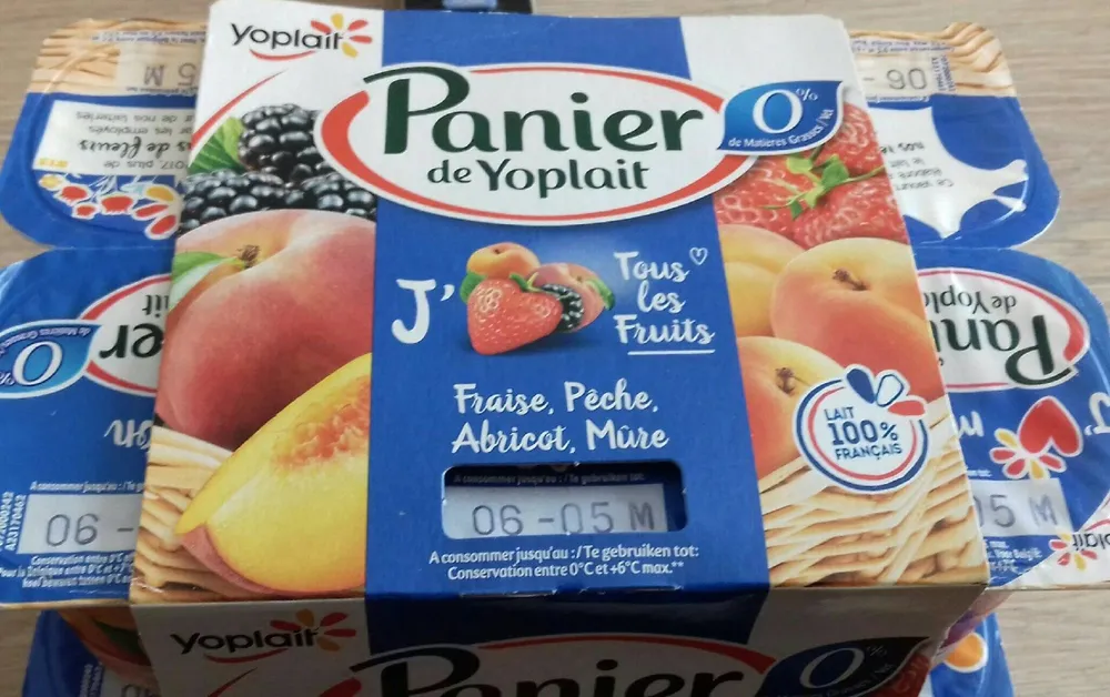 Yaourt 0% mat.gr., aux fruits, aromatisé, avec édulcorants