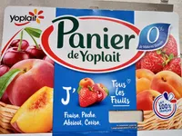 Panier 0% J'aime tous les fruits fraise pêche abricot cerises