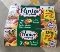 Yaourt sucré, aux fruits aromatisé