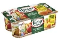 Panier de Yoplait, yaourt sucré aux fruits, aromatisé, 100% de morceaux de fruits 4 x 130 g