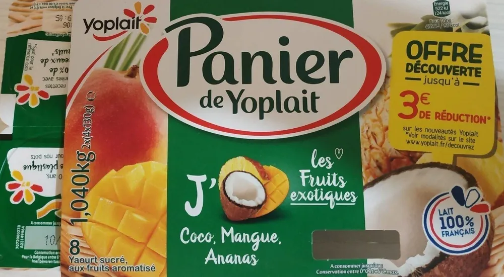 Panier de Yoplait