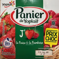 Yaourt fraise et framboise
