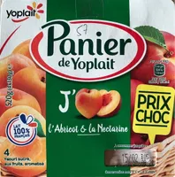 Yaourt Panier de Yoplait abricot et nectarine  2 x 2 x 130 g