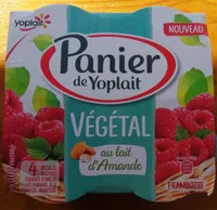 Spécialité végétale fermentée à base de lait d'amande, à la Framboise, aromatisée