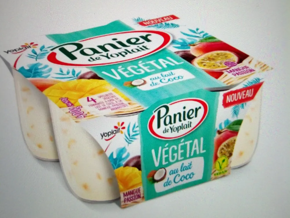 Spécialité végétale fermentée à base de lait de coco, à la Mangue-Passion, aromatisée