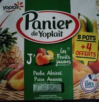 Panier de Yoplait fruits jaunes