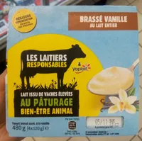 Yaourt brassé sucré, à la vanille