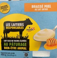 Yaourt brassé sucré, au miel