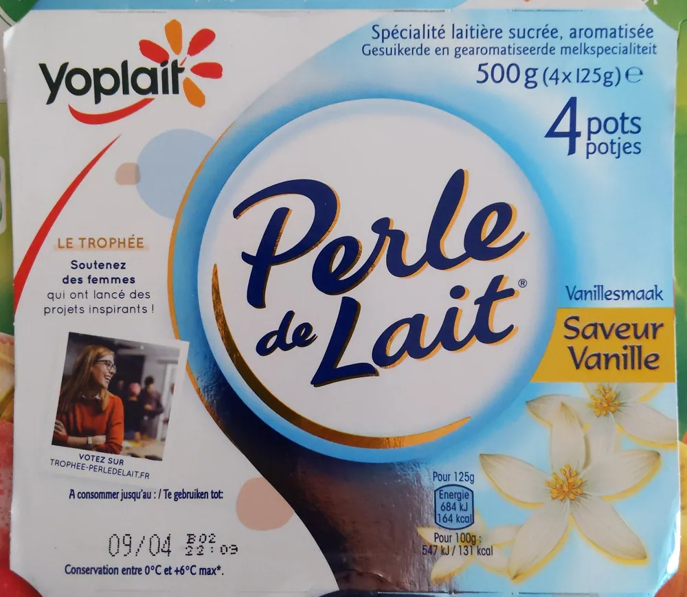 Spécialité laitière sucrée, aromatisée