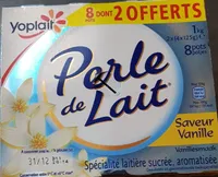 Perle de lait Vanille 8 x 125 g dont 2 offerts