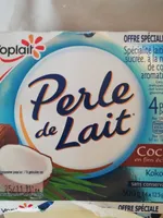 Spécialité laitière sucrée à la noix de coco, aromatisée