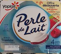 Perle de Lait sur lit à la Framboise