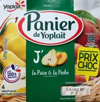 Yaourt poire et pêche