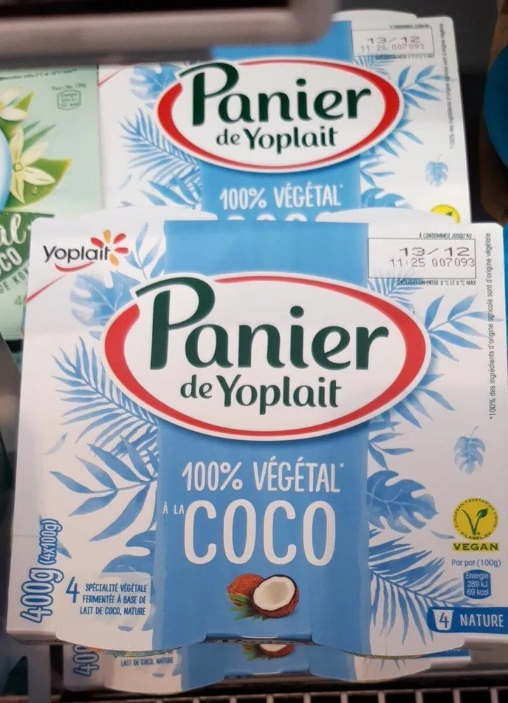 Panier de yoplait