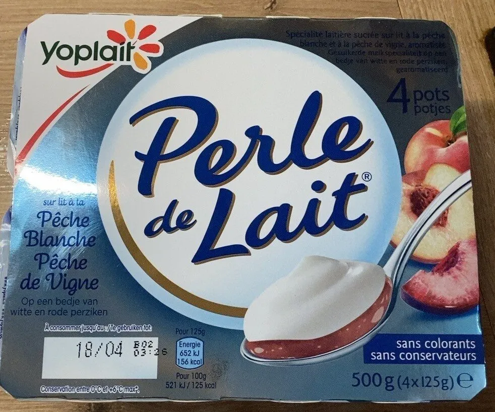 Perle de lait Peche Blanche et Peche de Vigne