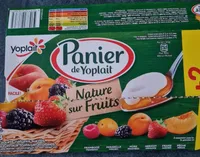 Panier de Yoplait Nature sur fruits