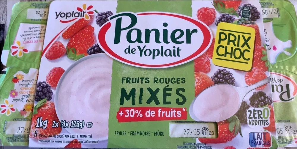 Fruits rouges mixés