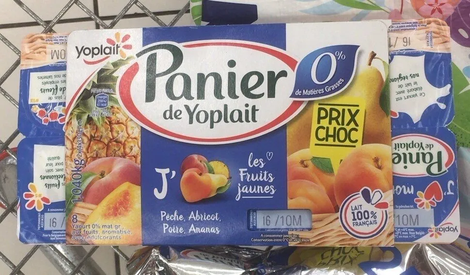 Panier de Yoplait Fruits jaunes
