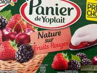 Panier de Yoplait Nature sur Fruits Rouges