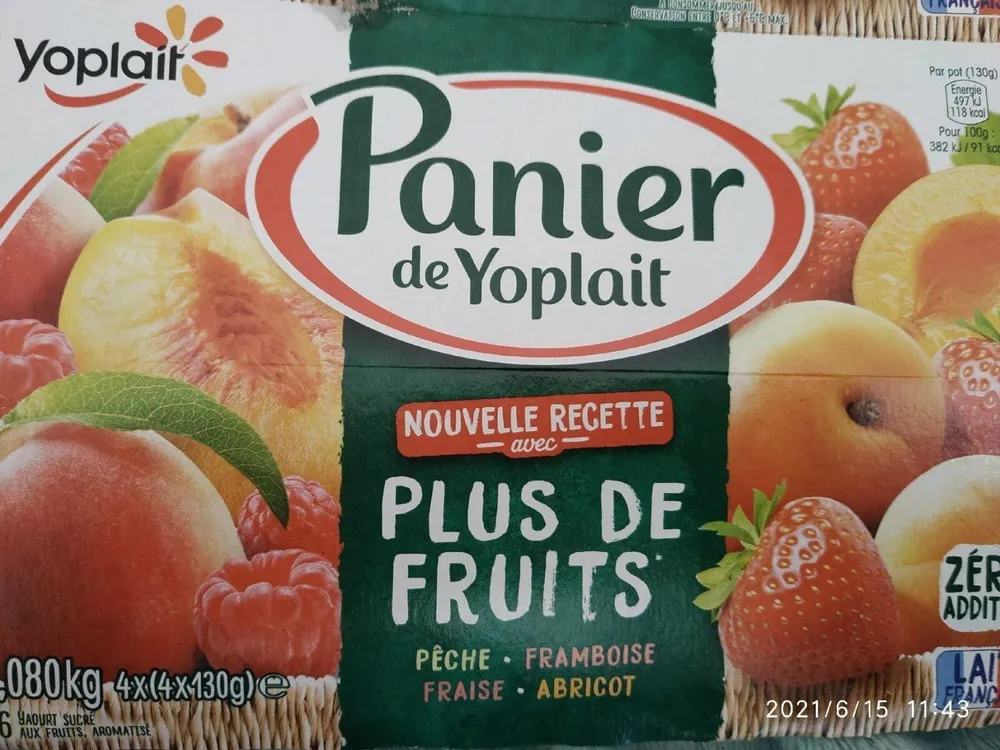 Panier de Yoplait