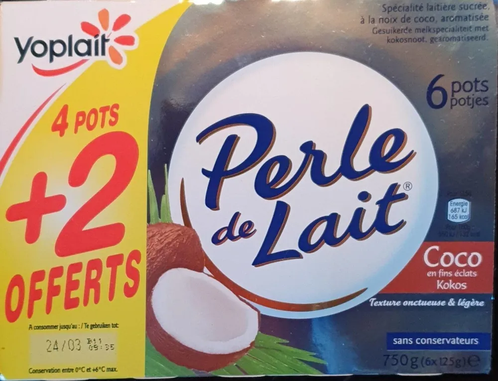 Perle de lait Coco