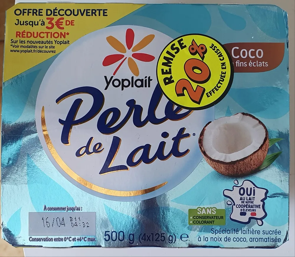 Perle de lait Coco