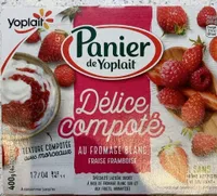 Panier de yoplait délice compoté