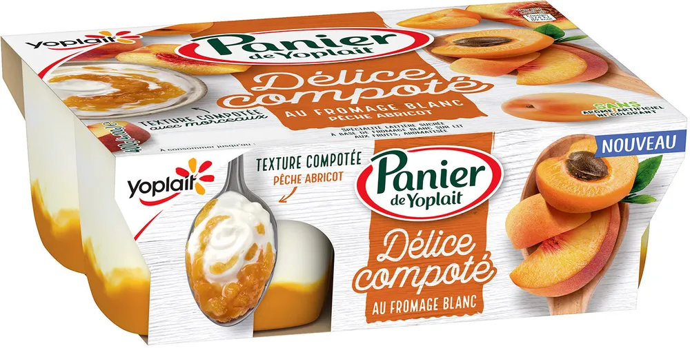 Délice comporté Pêche Abricot 4 x 100 g