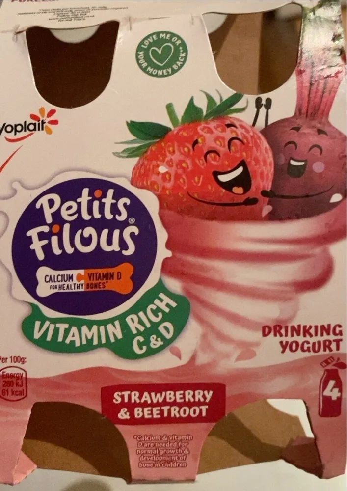 Petit filous strawberry & beetroot