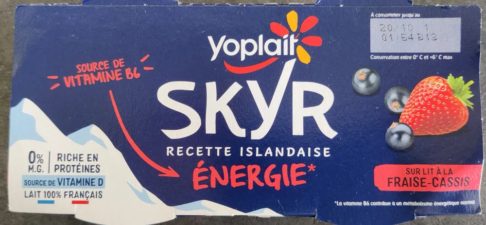Skyr énergie Fraise-🍓cassis