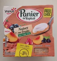Panier de Yoplait Nature sur Fruits édition 4 x 140 g