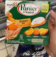 Panier de Yoplait Nature sur Fruits jaunes 4 x 140 g