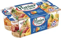 Yaourt 0% pêche abricot poire ananas