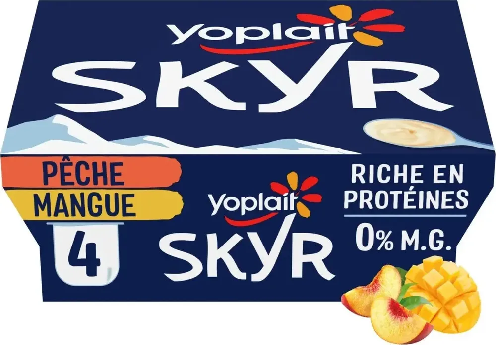 Skyr pêche et mangue