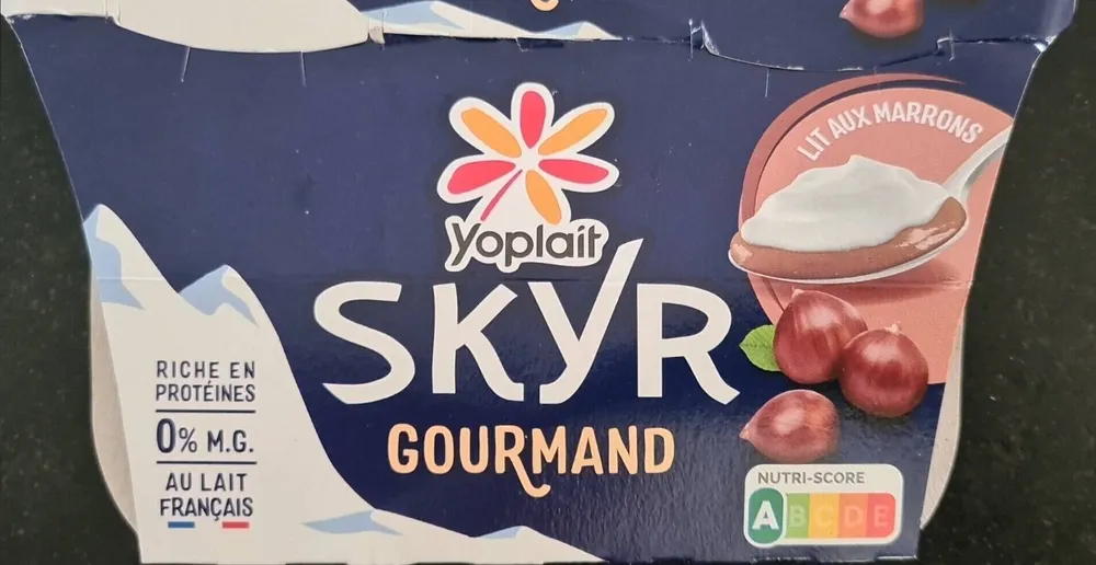 Skyr gourmand lit aux marrons